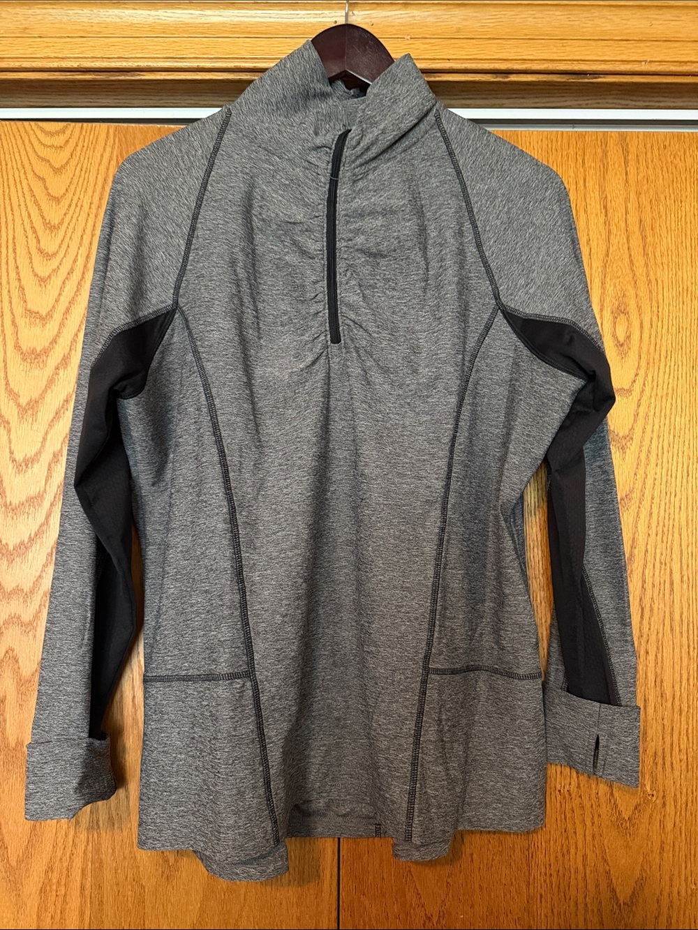 Champion Gray & Black Quarter-Zip Athletic Pullover